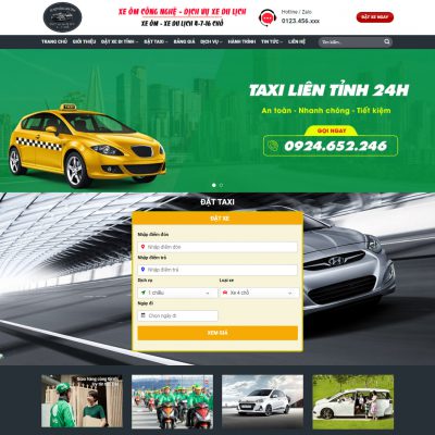 Mẫu website taxi 02