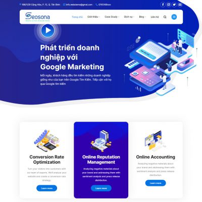 Mẫu website dịch vụ agency 01