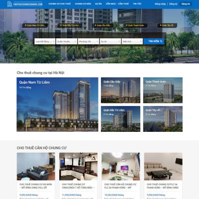 Mẫu website bất động sản 61