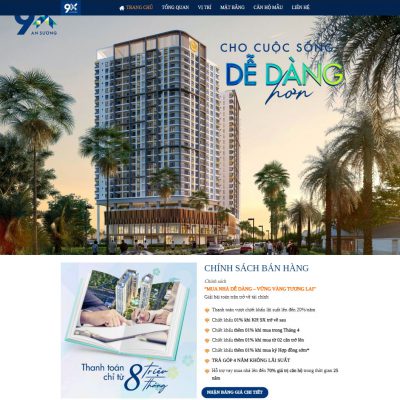 Mẫu landing page bất động sản 65