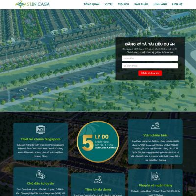 Mẫu landing page bất động sản 66