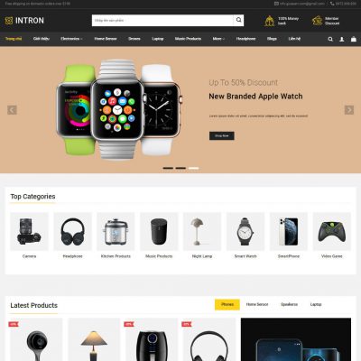 Mẫu website bán điện máy - điện tử 05