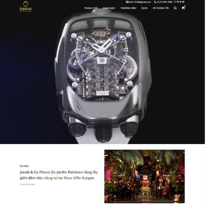 Mẫu website bán đồng hồ 05