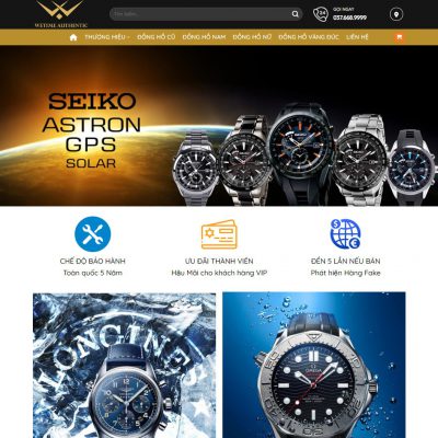 Mẫu website bán đồng hồ 06