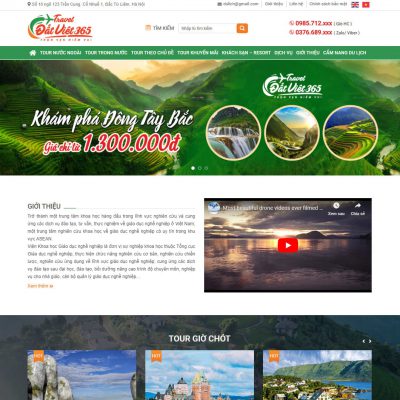 Mẫu website du lịch 21