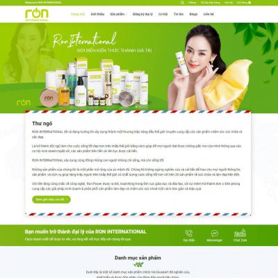 Mẫu website bán dược phẩm và mỹ phẩm 04