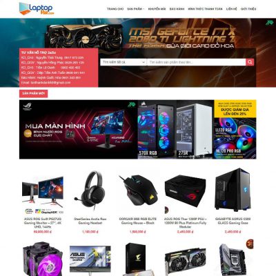 Mẫu website bán máy tính đơn giản
