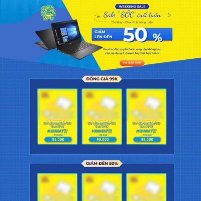Mẫu landing page bán máy tính, laptop