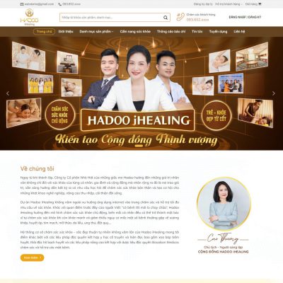 Mẫu website mỹ phẩm 22