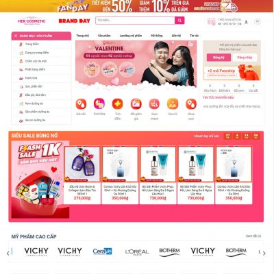 Mẫu website mỹ phẩm 23