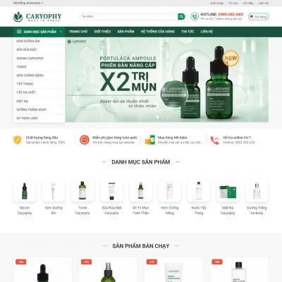 Mẫu website mỹ phẩm 25