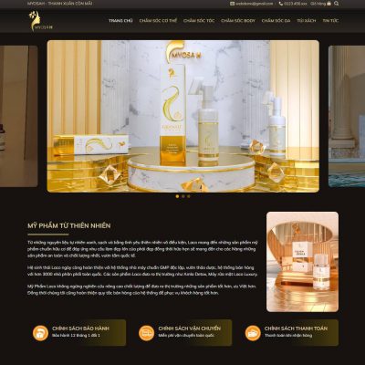Mẫu website bán mỹ phẩm 26