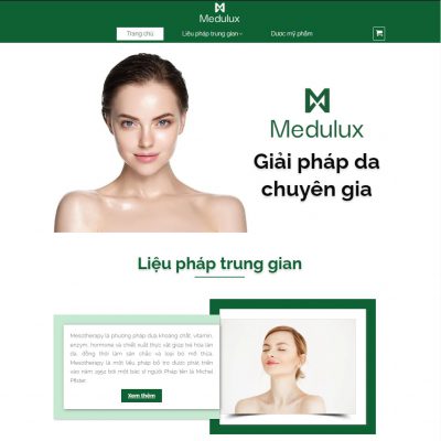 Mẫu landing page mỹ phẩm