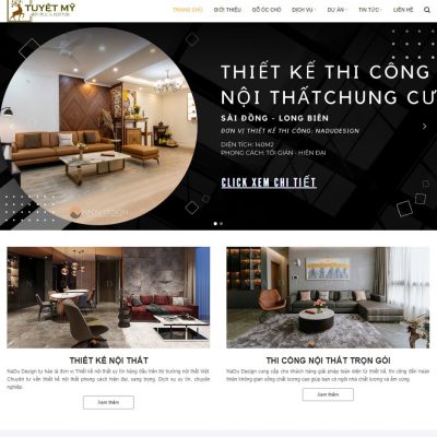 Mẫu website nội thất 32