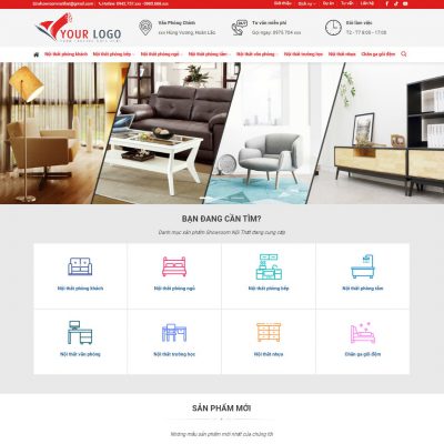 Mẫu website nội thất 36