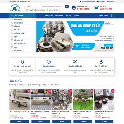 Mẫu website nội thất 40