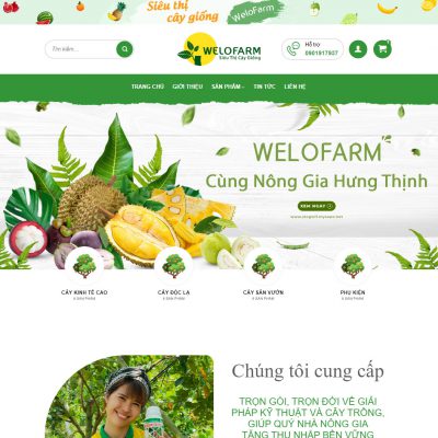 Mẫu website bán nông sản 05