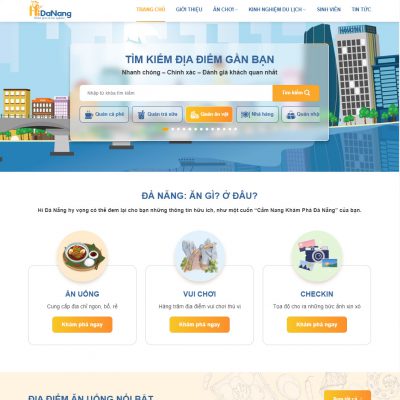 Mẫu website review du lịch