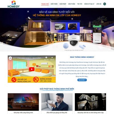 Mẫu website dịch vụ nhà thông minh smarthome