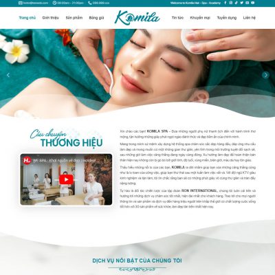 Mẫu website spa 11