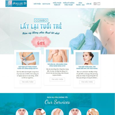 Mẫu website spa 09