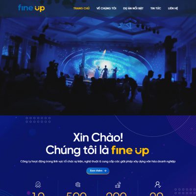Mẫu website tổ chức sự kiện 05