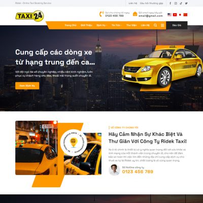 Mẫu website taxi 04