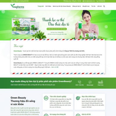 Mẫu website thực phẩm chức năng 15