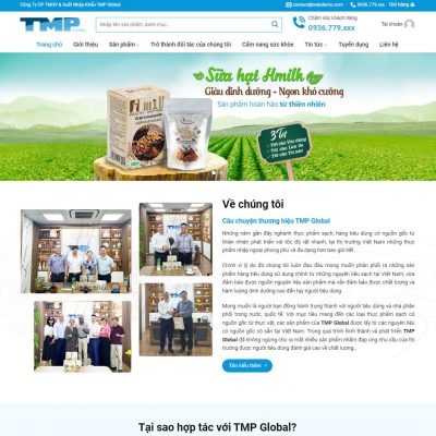 Mẫu website thực phẩm sạch 07