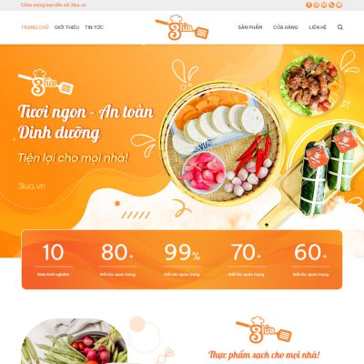 Mẫu website thực phẩm sạch 09