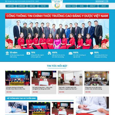 Mẫu website trường học 01