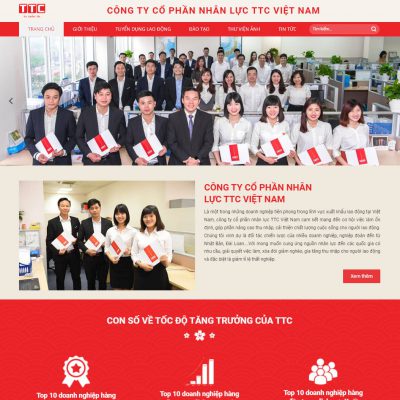 Mẫu website công ty xuất khẩu lao động 01