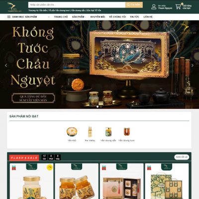 Mẫu website yến sào 04 - giống thượng đình yến