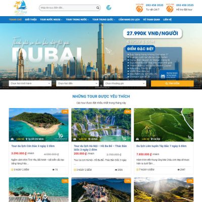 Mẫu website du lịch cao cấp 25