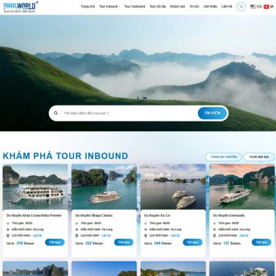 Mẫu website du lịch cao cấp 026