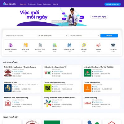 Mẫu website tuyển dụng 03