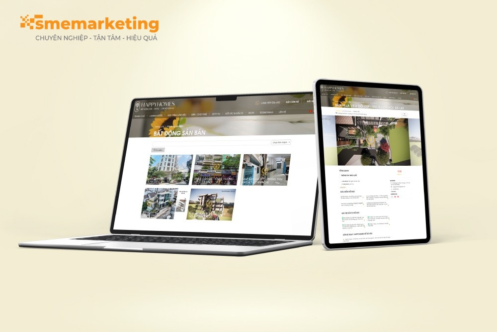 Happy Homes - Website dịch vụ lưu trú và bất động sản Happy Homes - Website dịch vụ lưu trú và bất động sản