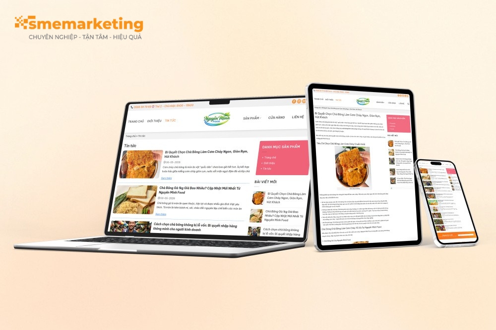 Trang tin tức của website Nguyên Minh Food Trang tin tức của website Nguyên Minh Food